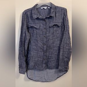 Great Northwest Indigo High-Low Button Down 🌹